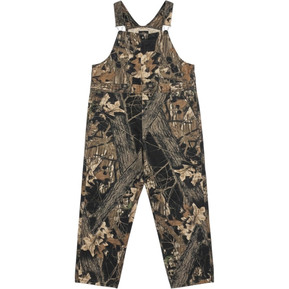 Vintage Wolf Mountain Camo Bib Overalls Made in USA Size Large Key Huntin' Gear